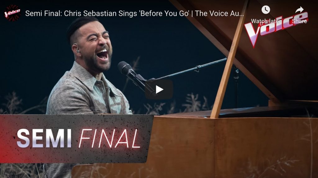 chris sebastian the voice semi finals video
