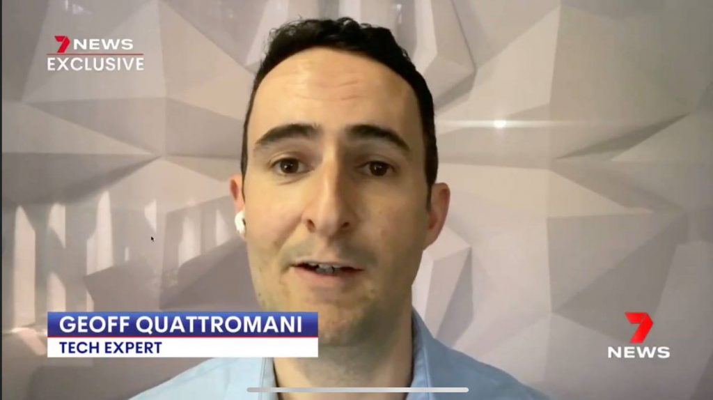 geoff quattromani in a 7 news interview
