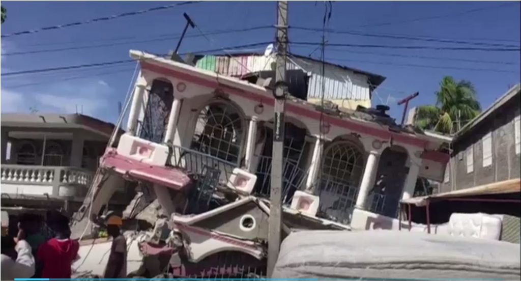 destruction from the haiti earthquake august 2021